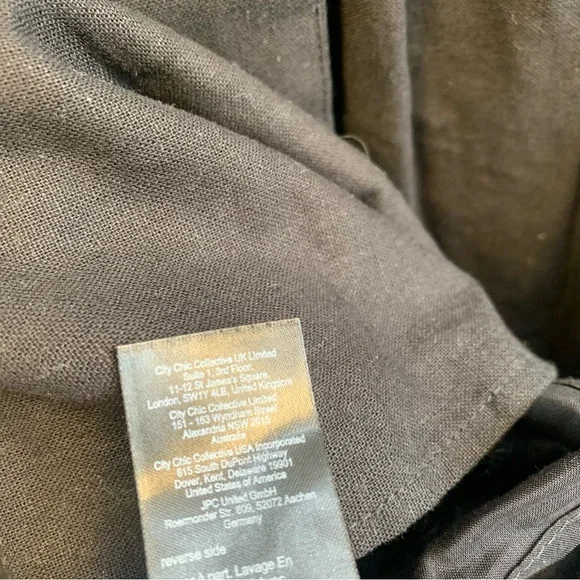 City Chic Linen Blend Off Shoulder Tiered Puff Sleeve Midi Dress - Picture 3 of 14